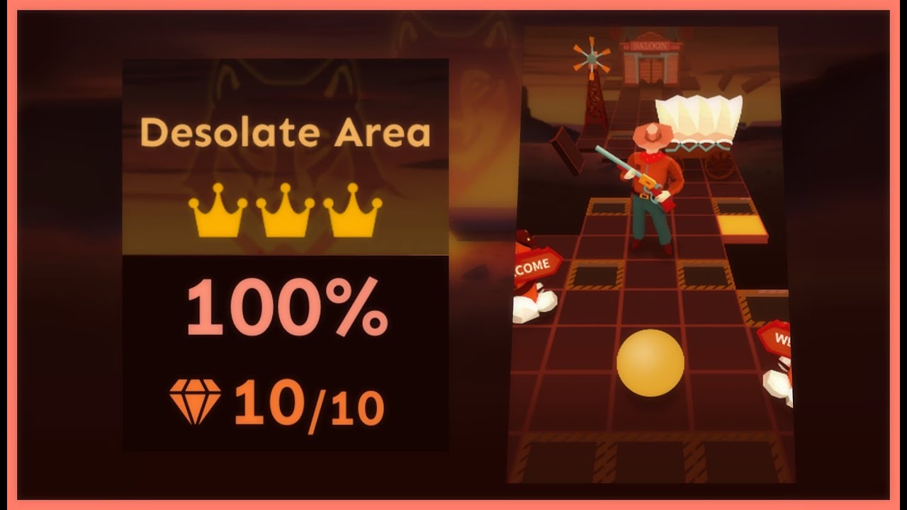 「Rolling Sky」Desolate Area「Bonus Level 64」| ★★