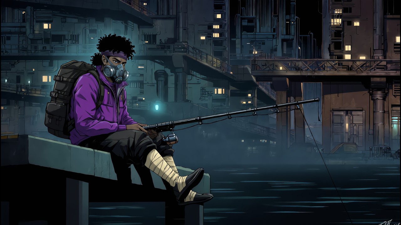 Flowing Lofi Beats for Late Night Focus | 3AM City Fishing (RMX)