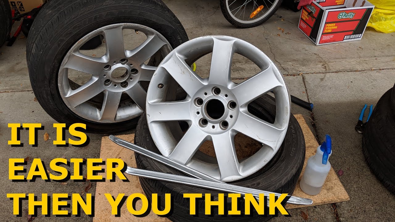 Mounting Tire on Wheel Without a Machine