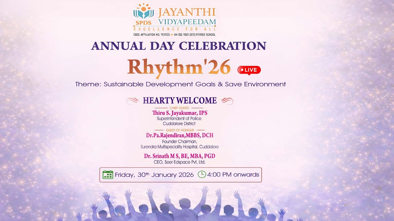 🔵LIVE :Rhythm'26 | JAYANTHI VIDYAPEEDAM | 2026