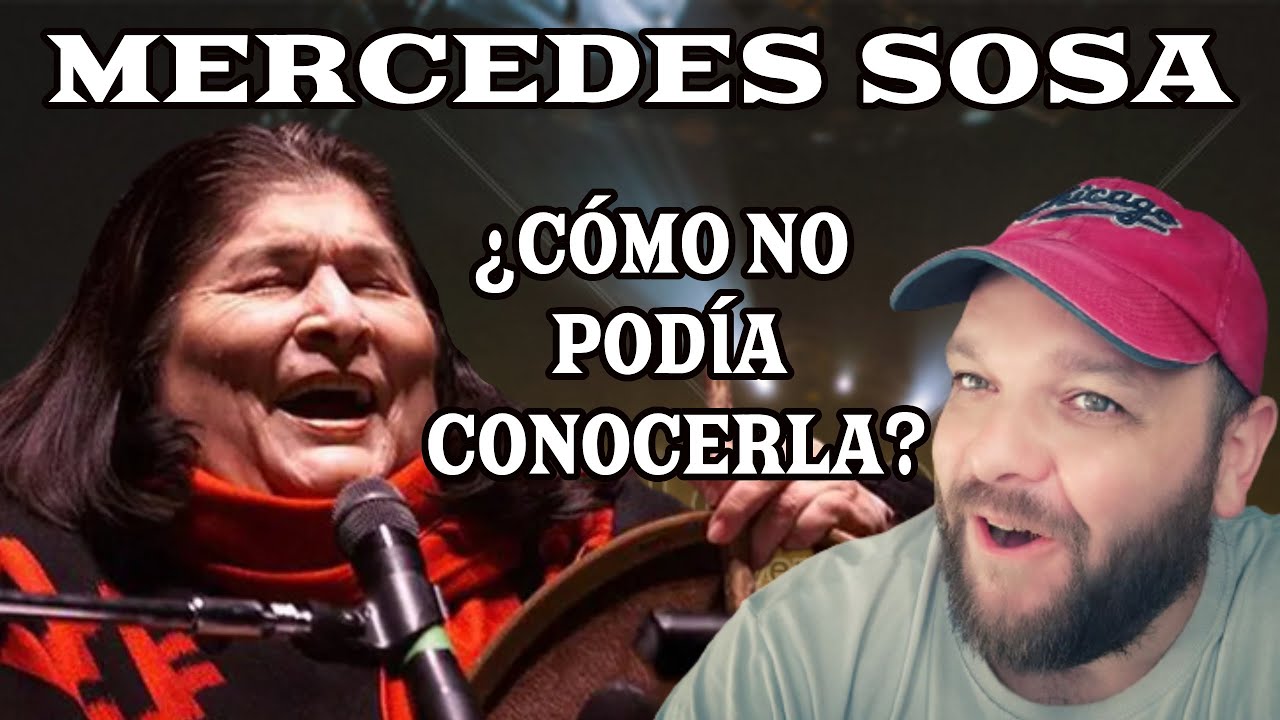 MERCEDES SOSA | GRACIAS A LA VIDA | CANTANTE ESPAÑOL REACCIONA, voz calida, REACTION & ANALYSIS