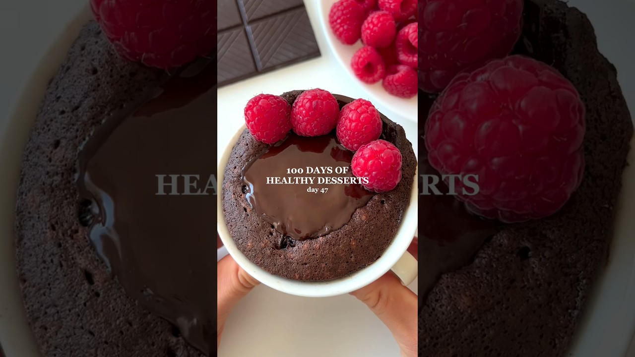 Healthy High-protein Dessert or Snack Idea: 1-minute Mug Cake🤩 #healthyrecipe #highprotein