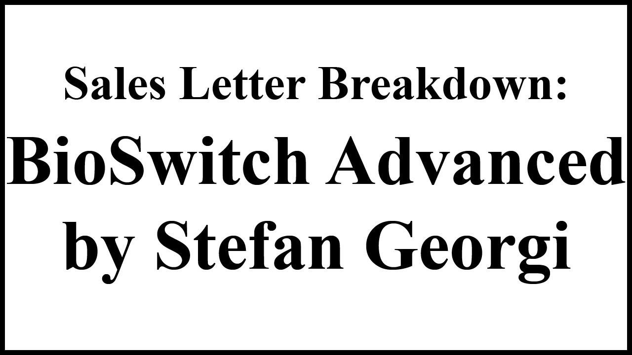 Breathing Copy Ep.003 - Copy Breakdown: Bio Switch Advanced by Stefan Georgi