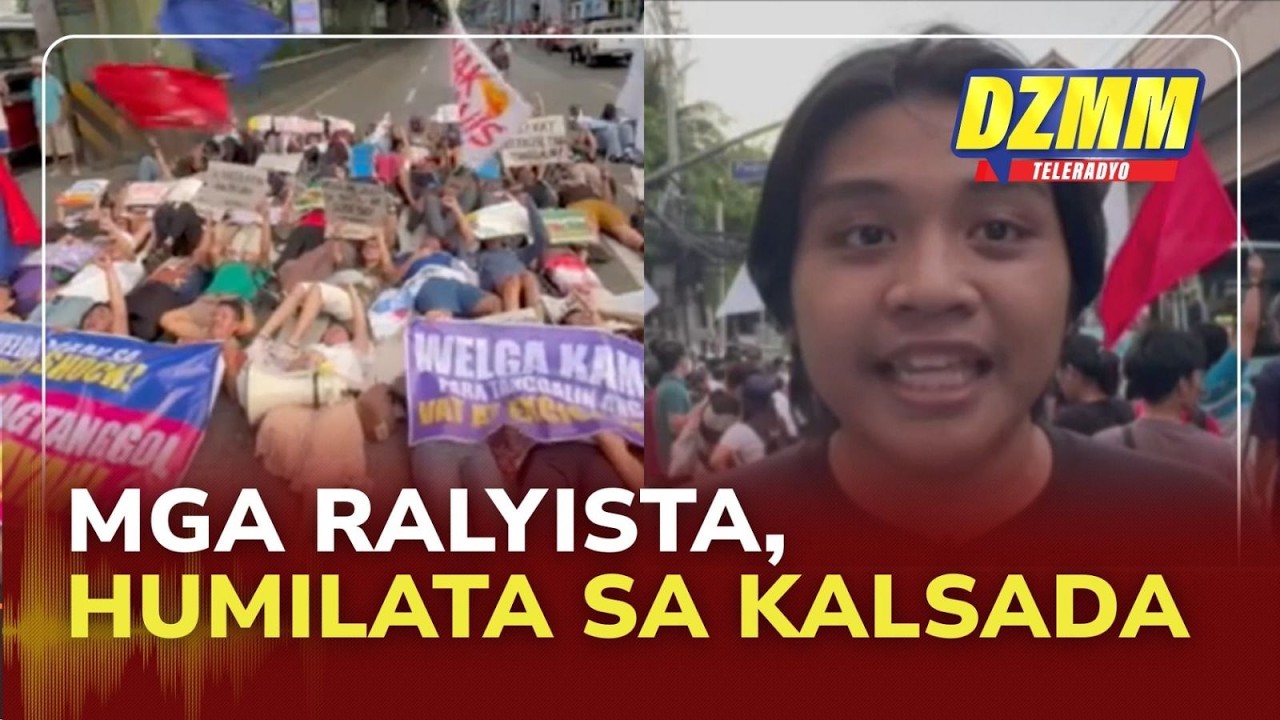 Rallyists lie on Taft Avenue to decry alleged gov’t inaction on fuel price crisis | (19 March 2026)