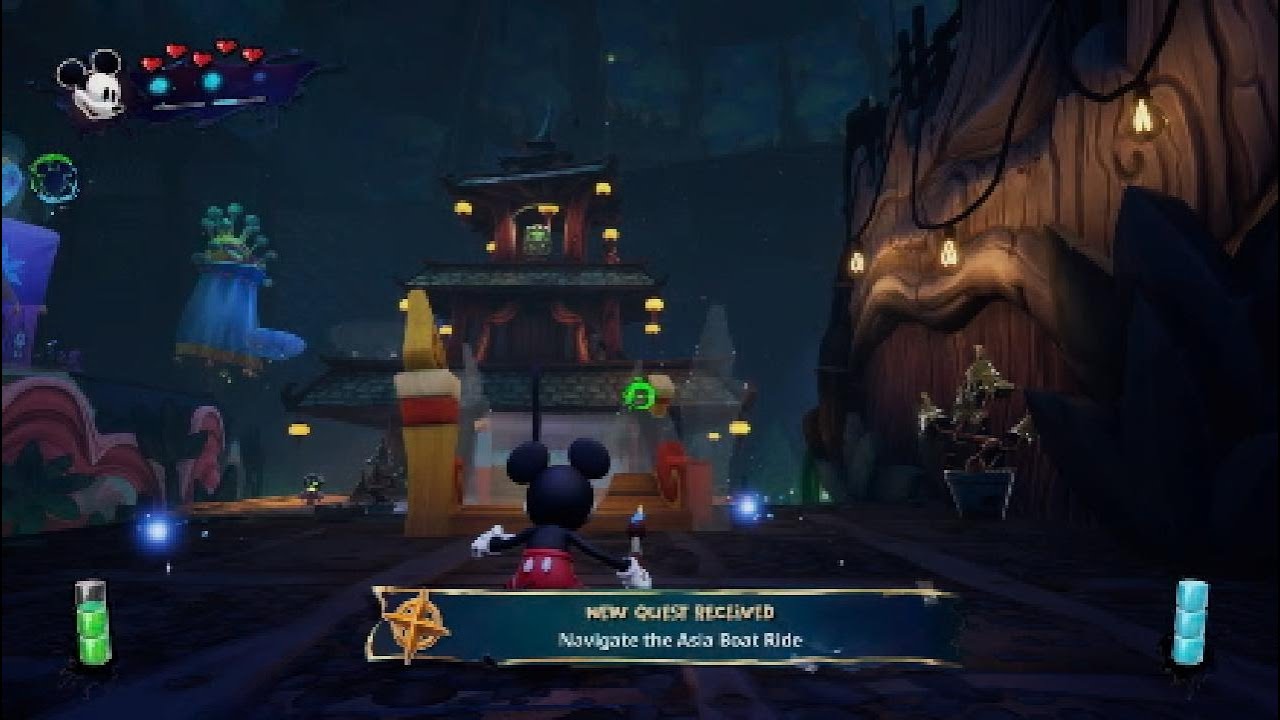 Epic Mickey Rebrushed Navigate the Asia Boat Ride