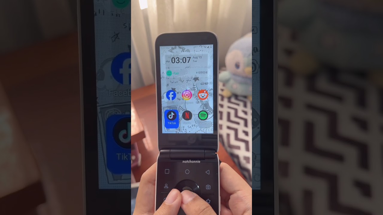 🎀 a cute android 12 flip phone #mivesmartfolder #flipphone #android