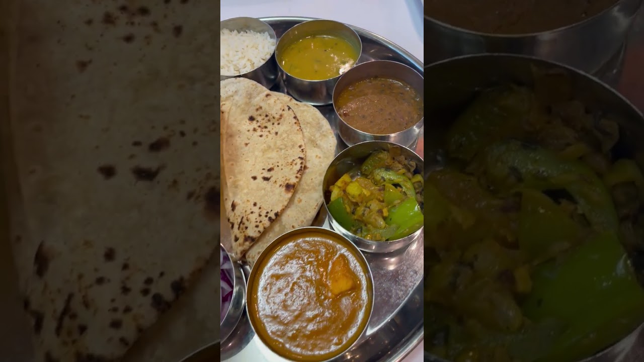 OMG YUM! Thali with Roti from Chaat Bhavan Restaurant in Sunnyvale (Indian Food) 🇮🇳