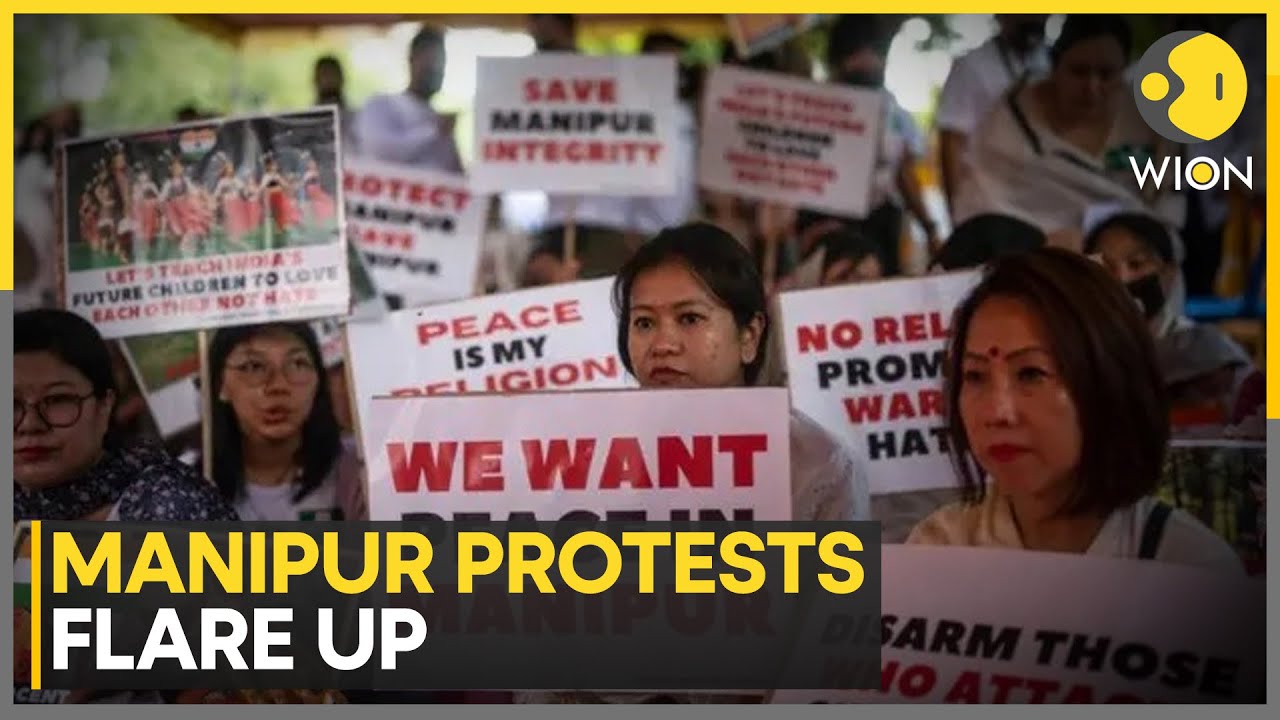 Manipur Protesters Lock Central Govt Offices in Imphal Over 'Name Cover' Incident | WION
