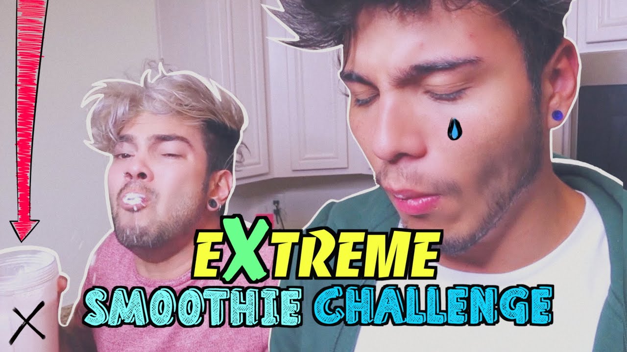 EXTREME SMOOTHIE CHALLENGE *sin ver* (Ft. Juan Pablo Jaramillo) | Sebas