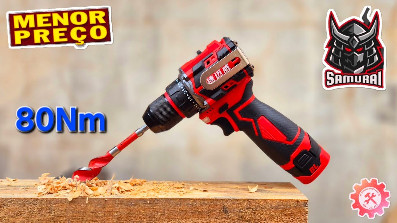 A PARAFUSADEIRA MAIS BARATA DO MOMENTO - Parafusadeira Furadeira SUMAIWEI 16.8V Teste Completo