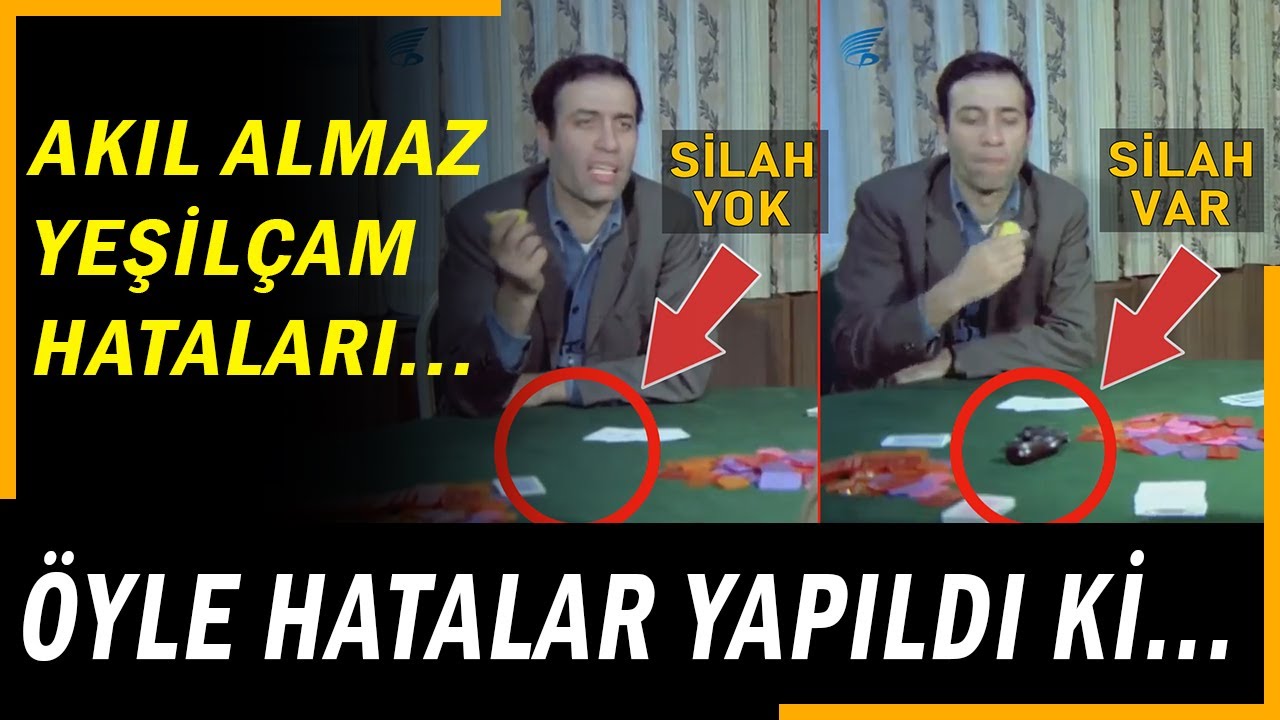 YEŞİLÇAM FİLMLERİNİN İNANILMAZ ÇEKİM HATALARI...