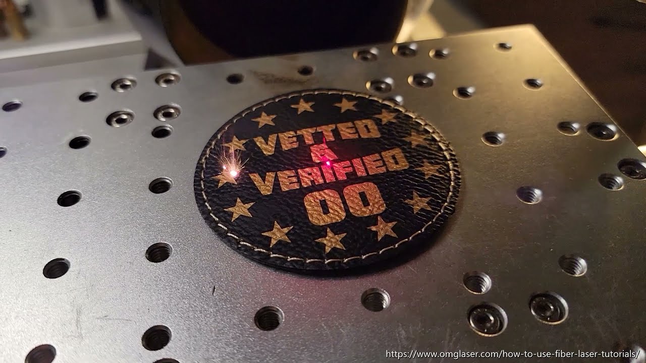 Leatherette Laser Engraving | Fiber Laser Engraving Settings