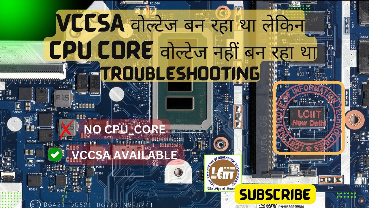 Laptop Motherboard No Cpu Core Voltage Fault Finding Conclusion🎯 #laptopchipleveltraining