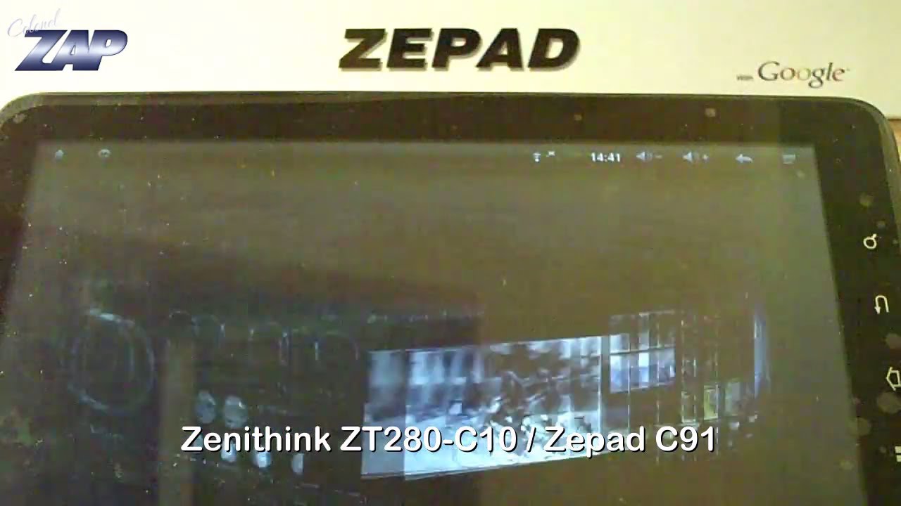 Zenithink ZT280-C10 / Zepad C91 - Merimobiles.com - Cortex A9 Android 10.1