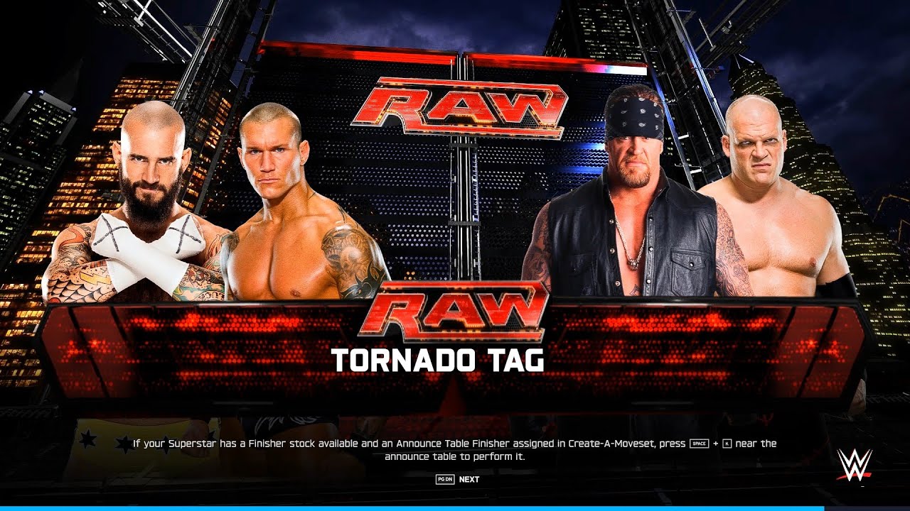 WWE 2K25 - PUNK AND ORTON VS UNDERTAKER AND  KANE || TORNADO TAG MATCH || PS5 PRO 4K60 ||