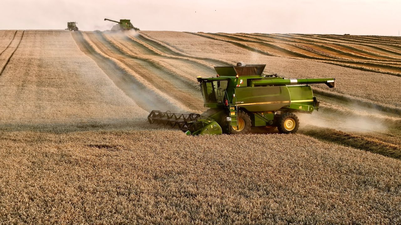4 X JOHN DEERE W PSZENICY 🌾 | ŻNIWA 2025