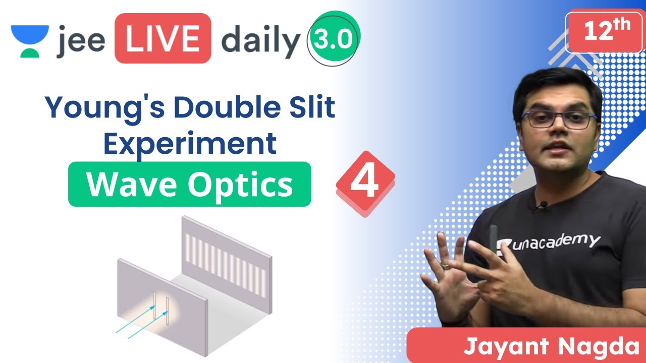 JEE: Wave Optics L4 | Young's Double Slit Experiment | Unacademy JEE | JEE Physics | Jayant Nagda
