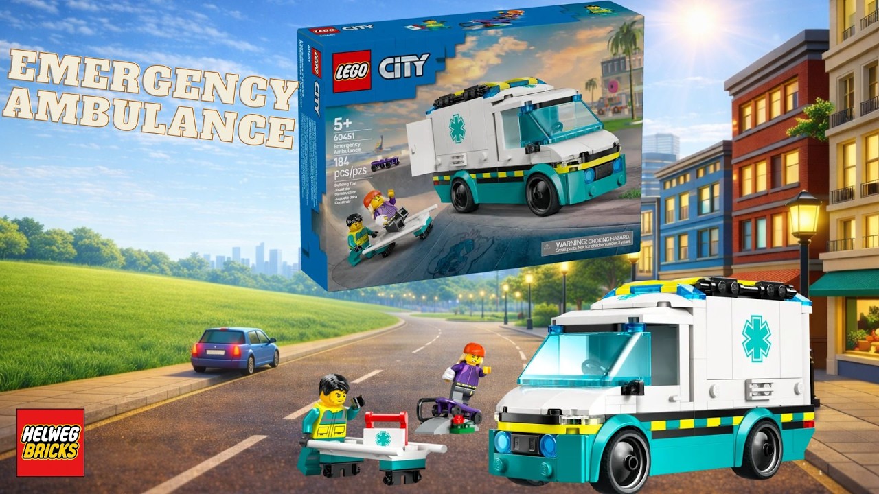 LEGO: City – 60451 Ambulance | Build & Animated Rescue 🚑🧱