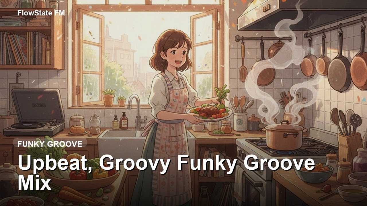 Funky Groove BGM Mix для готовки 【1.5 Hours】