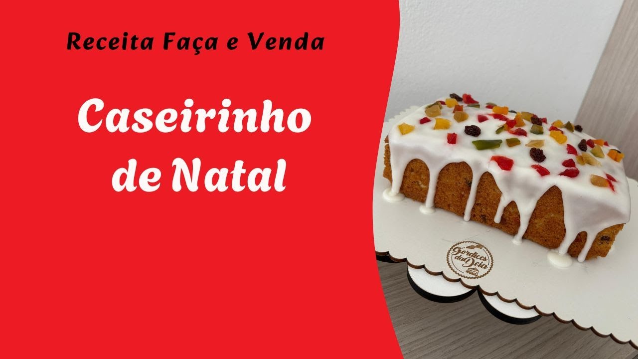 Bolo Caseirinho Natalino, para você vender muito nesse natal de 2025!