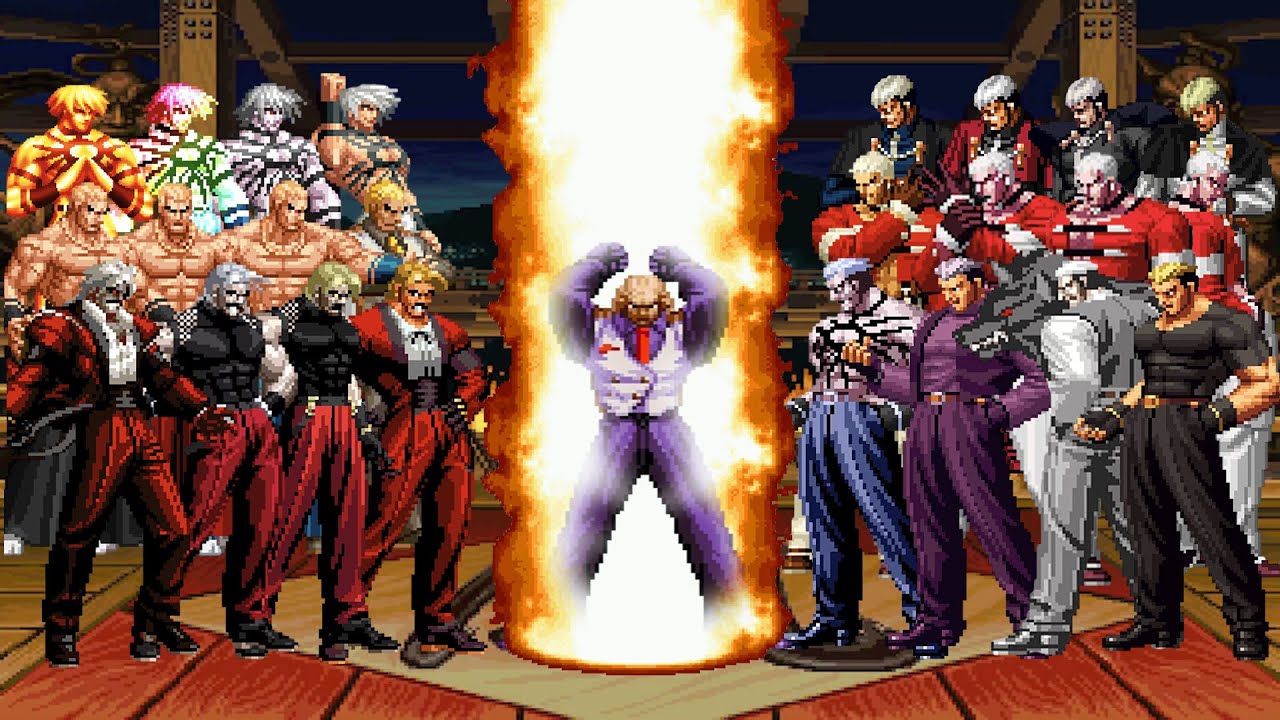 Geese Y Vs Super Kof Bosses Team Mugen