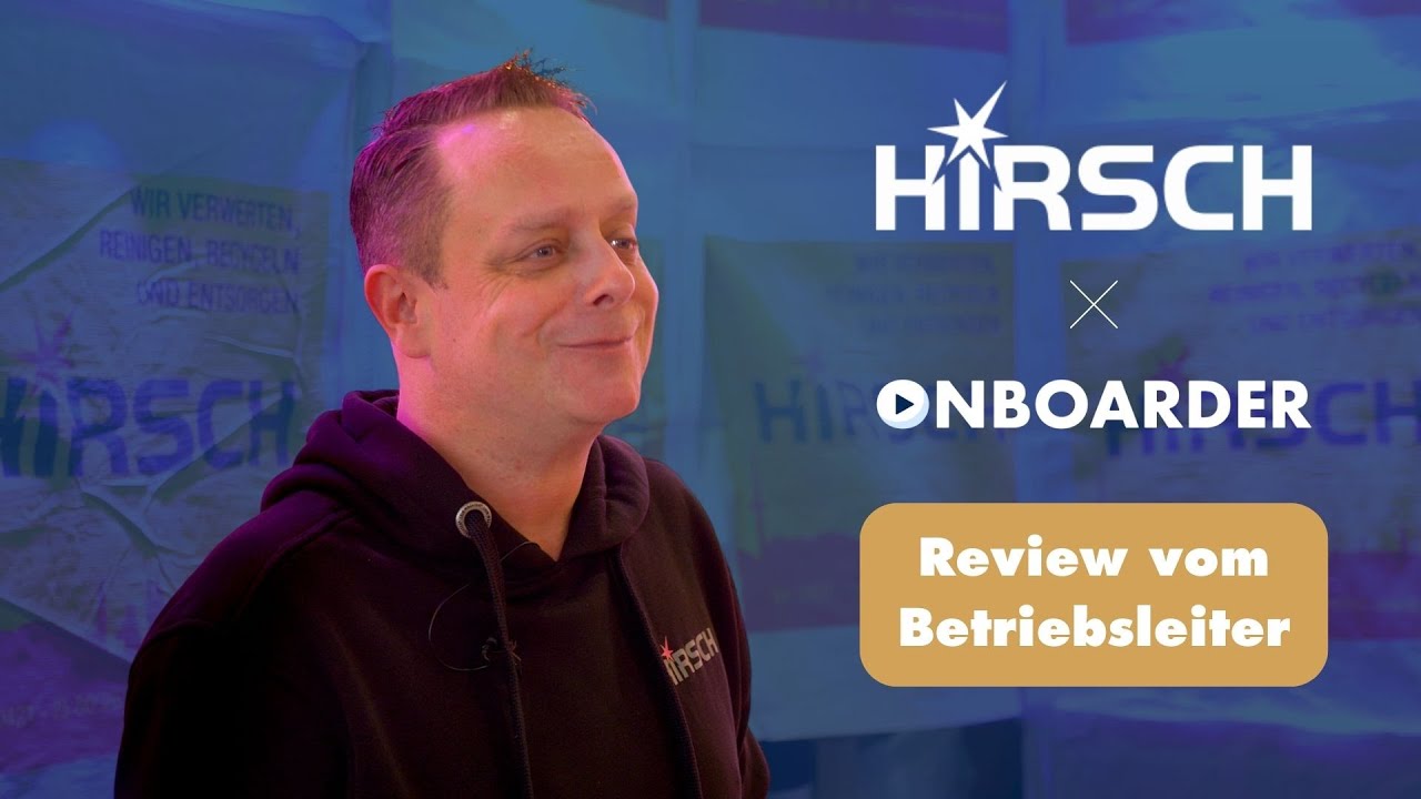 Hirsch x Onboarder | Bewertung der Zusammenarbeit des Betriebsleiters