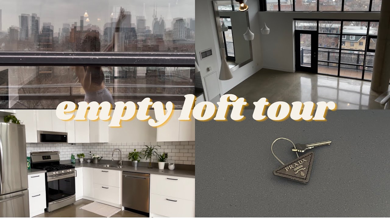 EMPTY APARTMENT TOUR | my new 1048sqft toronto loft