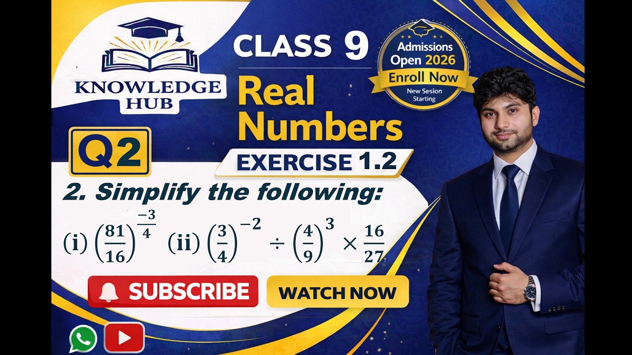 Exercise 1.2 Question 2 9th class math smart  syllabus 2026