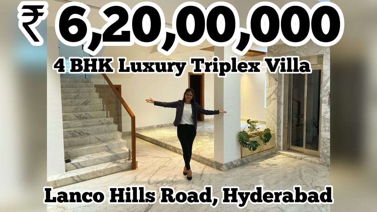 Touring a 6.2 Cr 4800 sqft 4 BHK luxury Triplex Villa | Millennium Exotica | Manikonda, Hyderabad