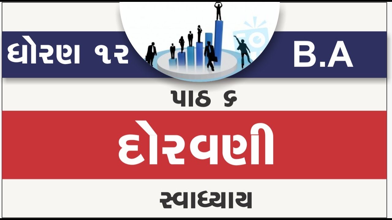 dhoran 12 vanijya vyavstha ane sanchalan path 6 swadhyay std 12 b a ch 6 doravani part 6 solution