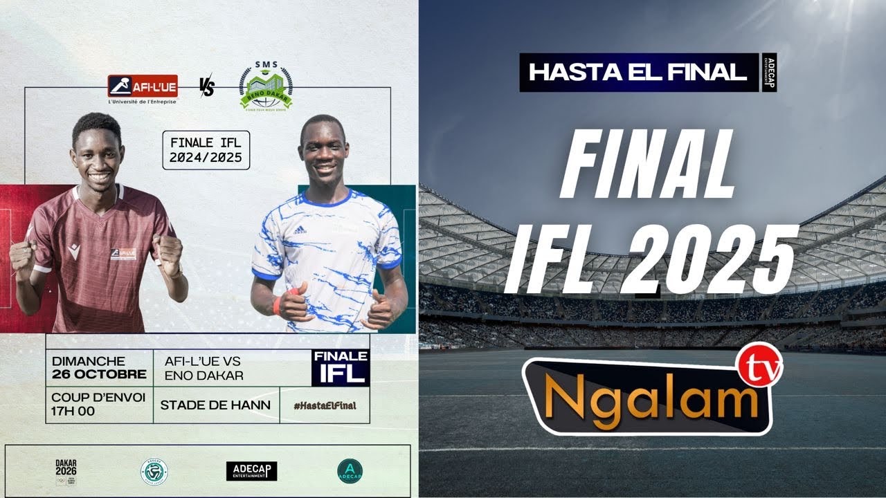 FINALE Adecap group TOURNOI IFL (Instituts Football League): AFI_LUE vs ENO Dkr