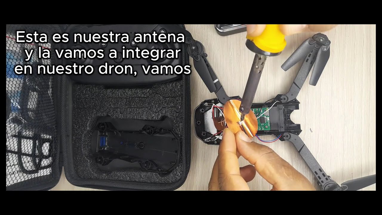 Aumenta el alcance de tu E88 Pro con esta antena casera fácil de hacer ll parte.