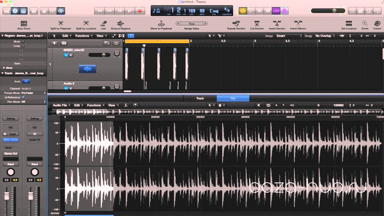 Logic Pro X. Часть 4 - работа с аудио-каналом