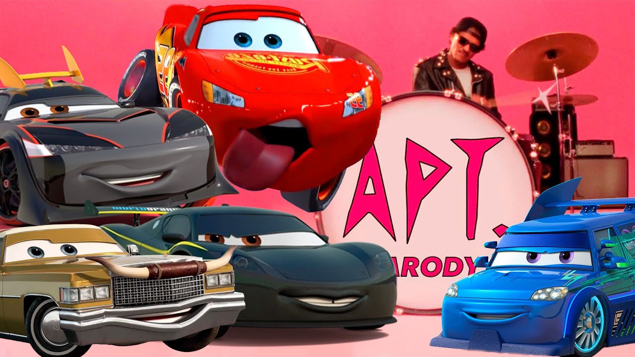 TOP 5 SONGS APT PARODY ABOUT McQueen Kabuto Tex Dinoco Dj Lewis Hamilton