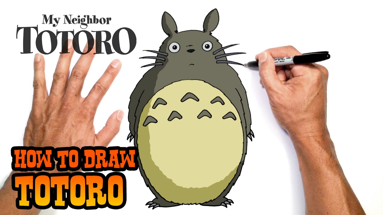 How to Draw Totoro | My Neighbour Totoro
