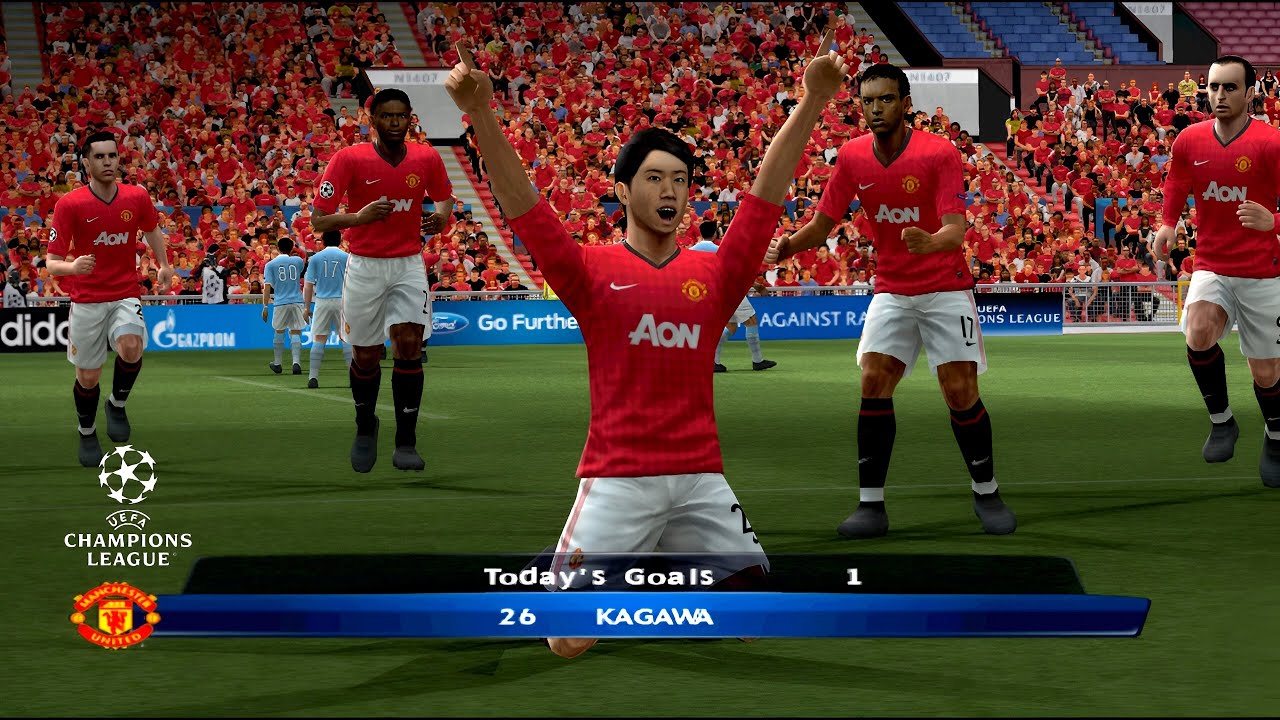 PES 2013 - UEFA CHAMPIONS LEAGUE (PS2) - MANCHESTER UNITED X  LAZIO - FASE DE GRUPOS #4