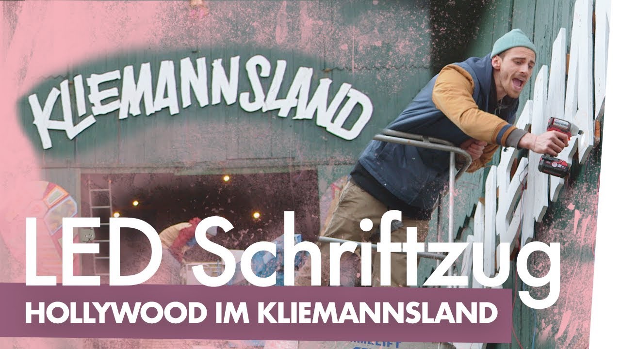 LED Schriftzug bauen – Hollywood im | Kliemannsland