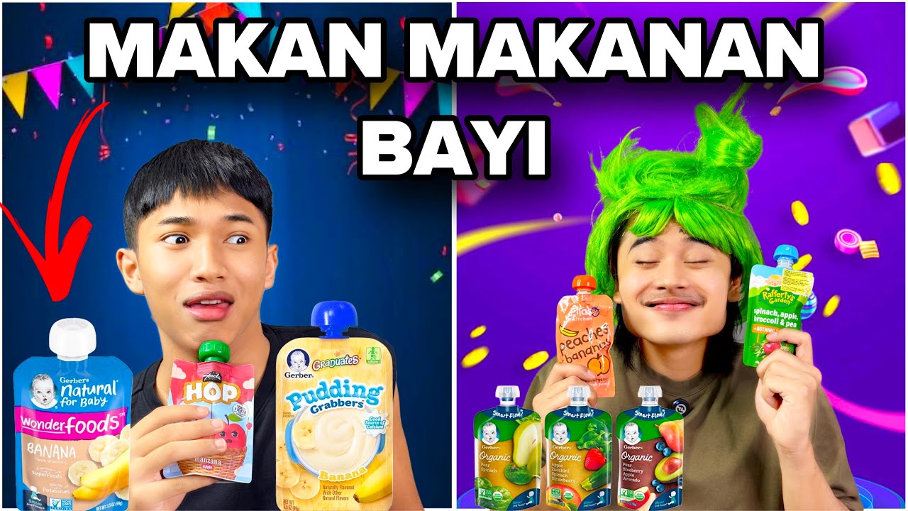 MAKAN MAKANAN BAYI 😭| SUMPAH RASA MACAM TANAH 😭