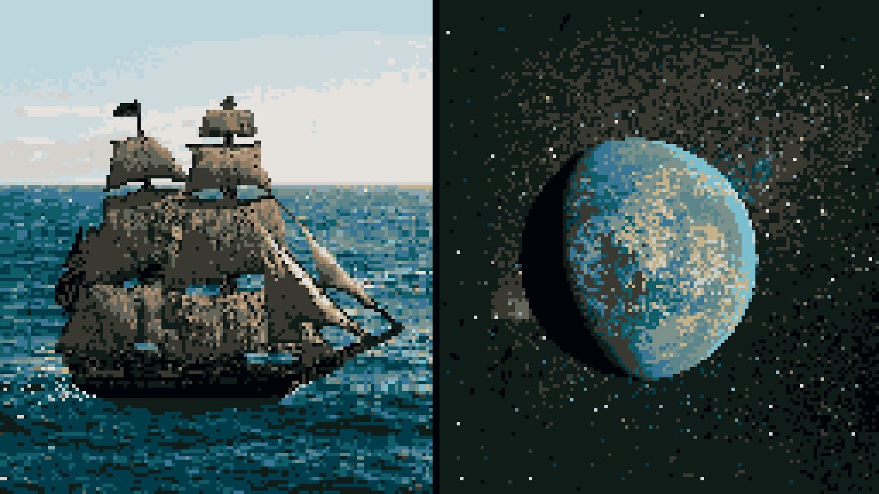 Fluxire - Ship in Space | Pixel Art Music Video