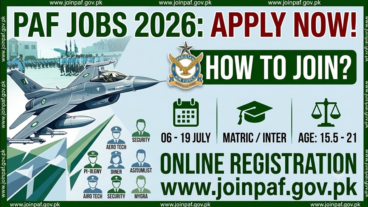 Online Registration in Pakistan Air Force | PAF registration 
