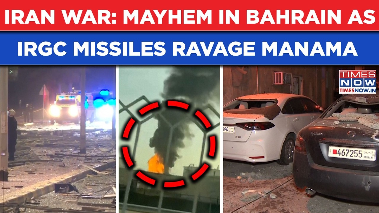 Iran War: Mayhem In Bahrain, IRGC's Missiles Ravage Manama, Oil Plant Burns, Shocking Scenes