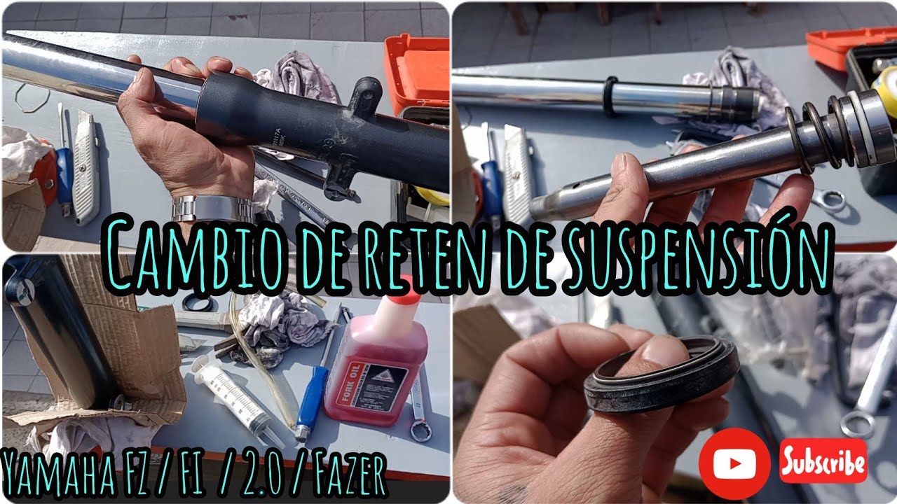 cómo cambiar reten de suspensión Yamaha Fz fi 2.0 / fazer