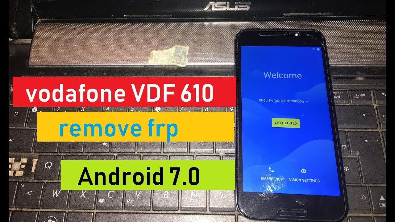 google verification lock remove frp vodafone VDF 610 Android 7.0