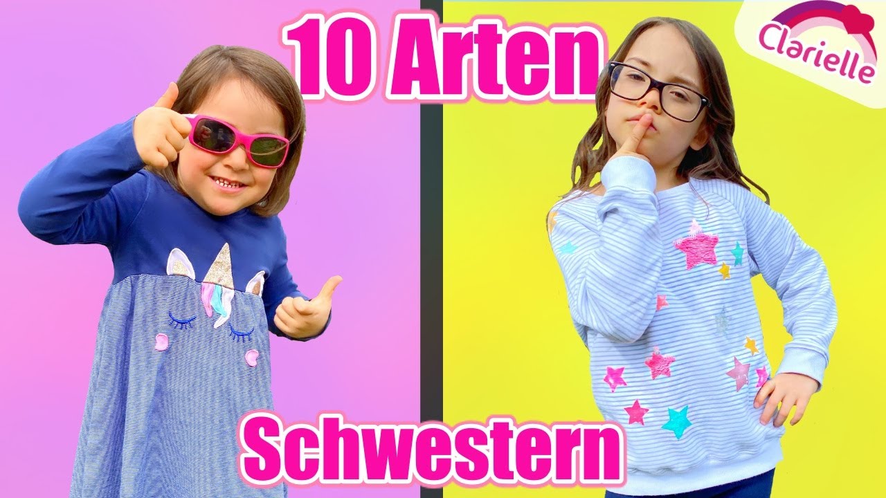 10 Arten von Schwestern | Geschwister | Clarielle
