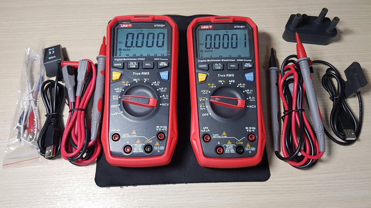 So sánh nhanh 1 số chức năng đồng hồ vạn năng Uni-T UT61E+ và UT61D+