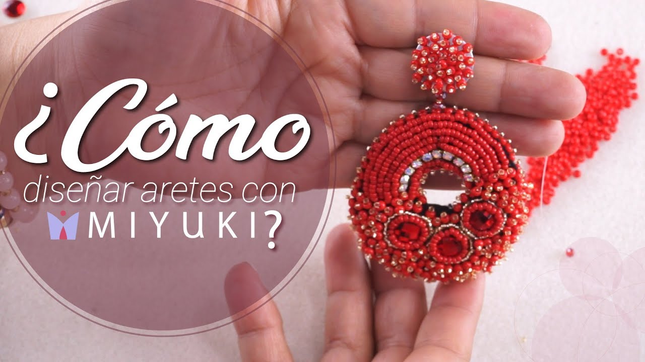 Aretes BORDADOS con MIYUKI ❤️ Bisutería