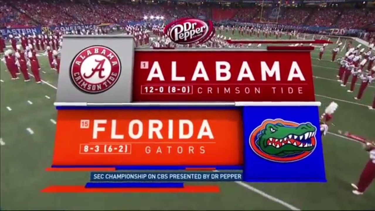 2016 SEC CHAMPIONSHIP - ALABAMA vs FLORIDA