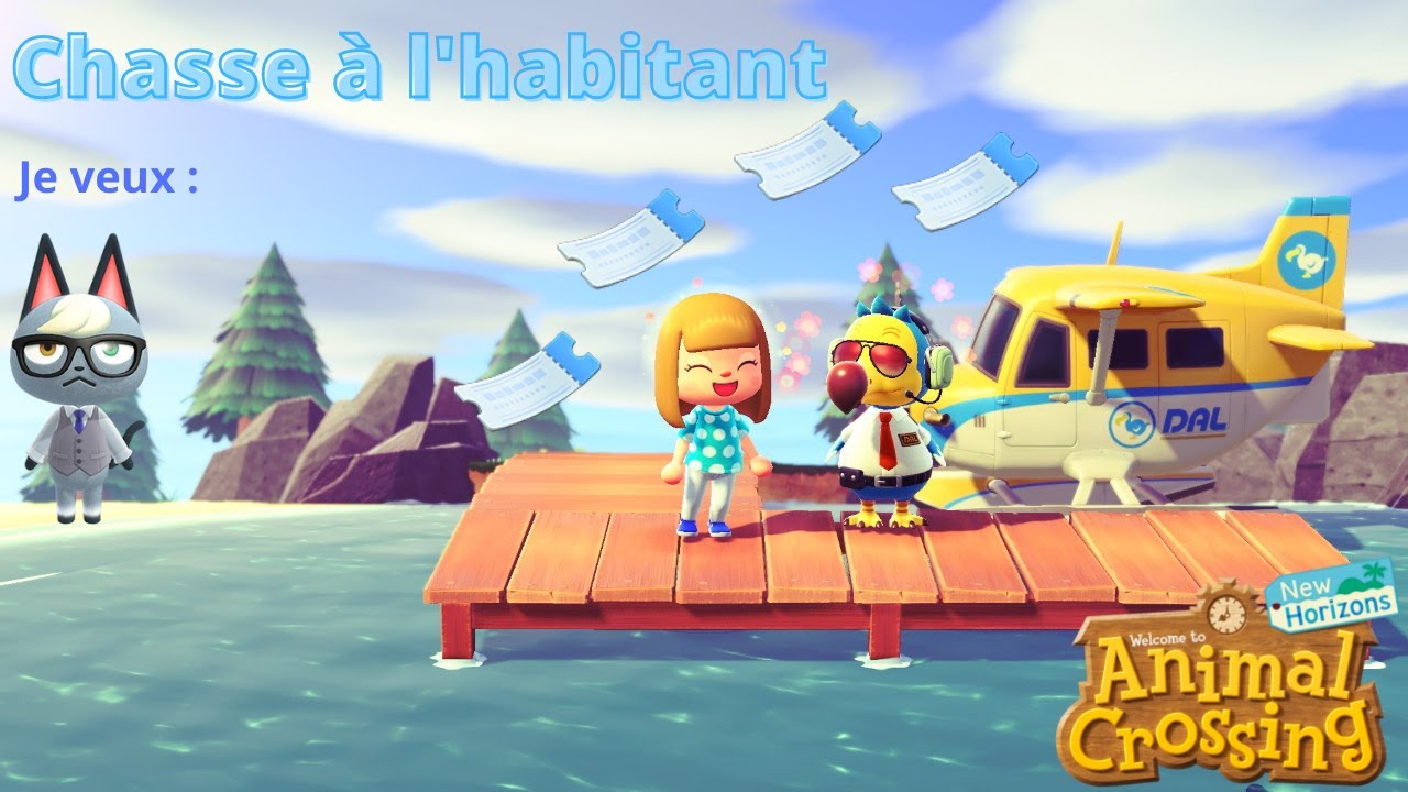💥CHASSE A L'HABITANT JE CHERCHE RAYMOND 🤞 - ANIMAL CROSSING NEW HORIZONS #acnh #animalcrossing