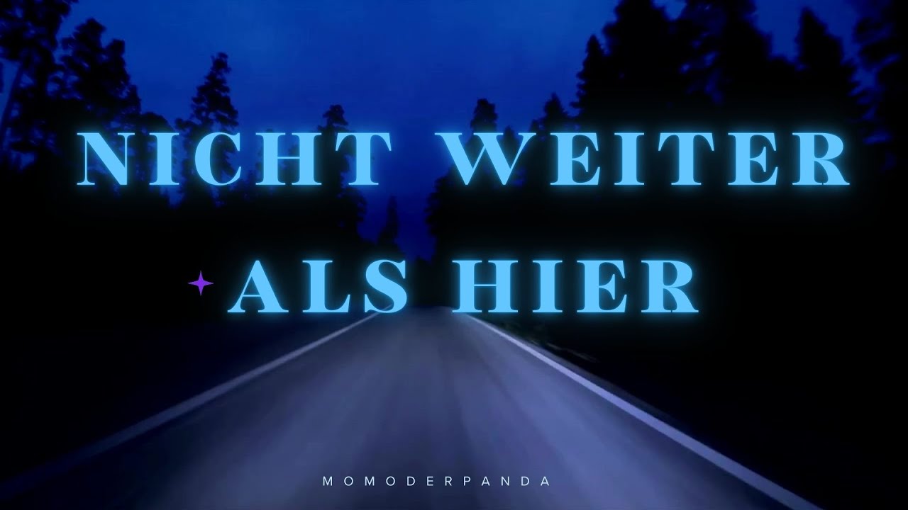 Nicht weiter als hier | Emotionaler deutscher Pop Song | Lyric Video