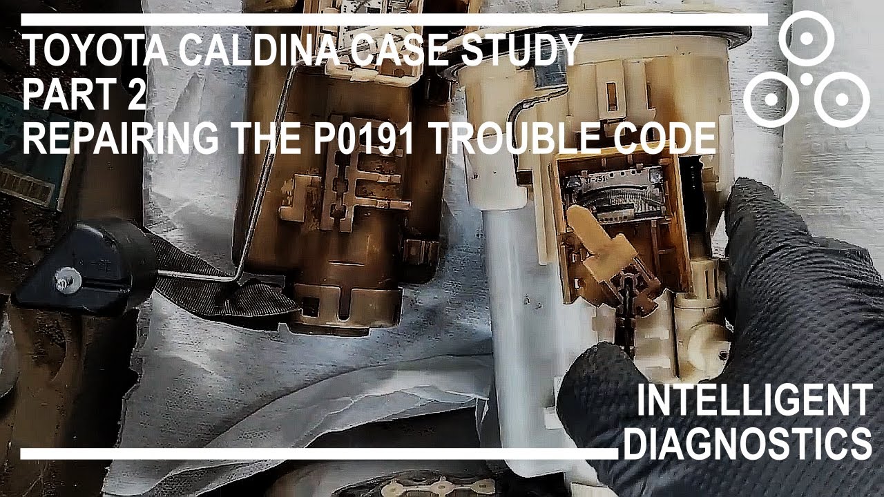 2005 TOYOTA Caldina P0191 Case Study Part 2  - The Repair: Fuel Pump Change and Intake Reseal